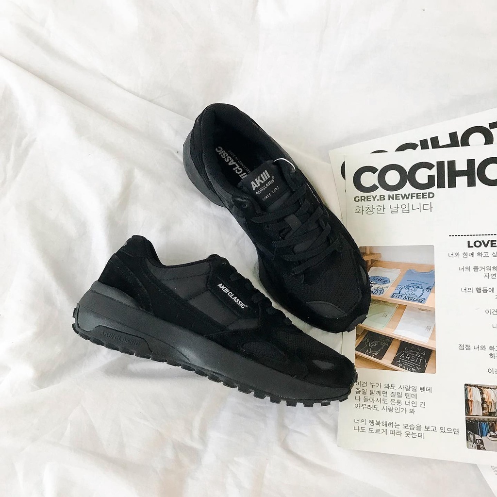 Giày Sneakers Akiii Classic Heritage GREYB Nhiều Màu Kiểu Dáng Hàn Quốc