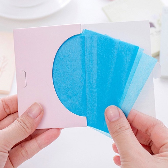 Giấy thấm dầu da mặt gói 50 tờ nội địa Trung họa tiết hoạt hình cute dễ thương tiện dụng