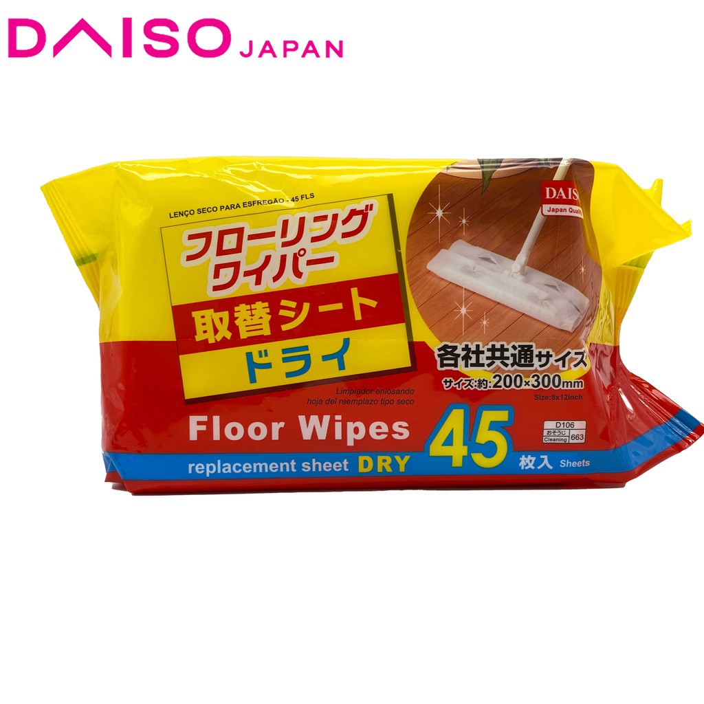 DAISO Cây Lau Sàn Khô Dùng Một Lần Tiện Dụng Chất Lượng Cao