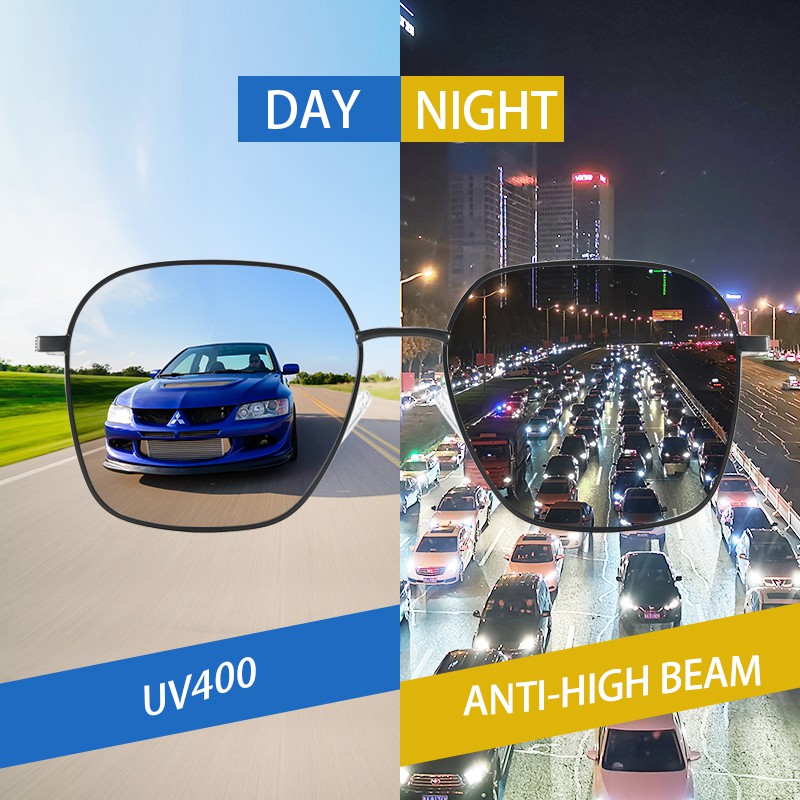 Kính Mát Gọng Vuông Bản To Linh Hoạt KATELUO 58063 Cho Nam