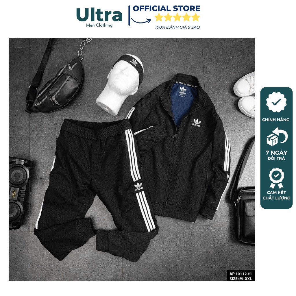 Bộ quần áo thu đông nam adidas cao cấp Hàng loại 1 Ultra Men TM-02 Đồ bộ nam mùa đông dài tay dày dặn chuẩn form 2022