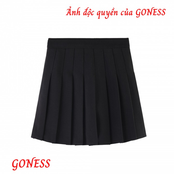 Chân váy xếp ly Goness dáng chữ a bigsize lưng cao phong cách tennis xòe kiểu xếp li ngắn thời trang | BigBuy360 - bigbuy360.vn