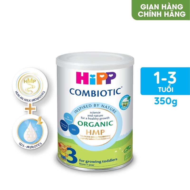 Sữa HiPP ORGANIC COMBIOTIC 3 350g date mới