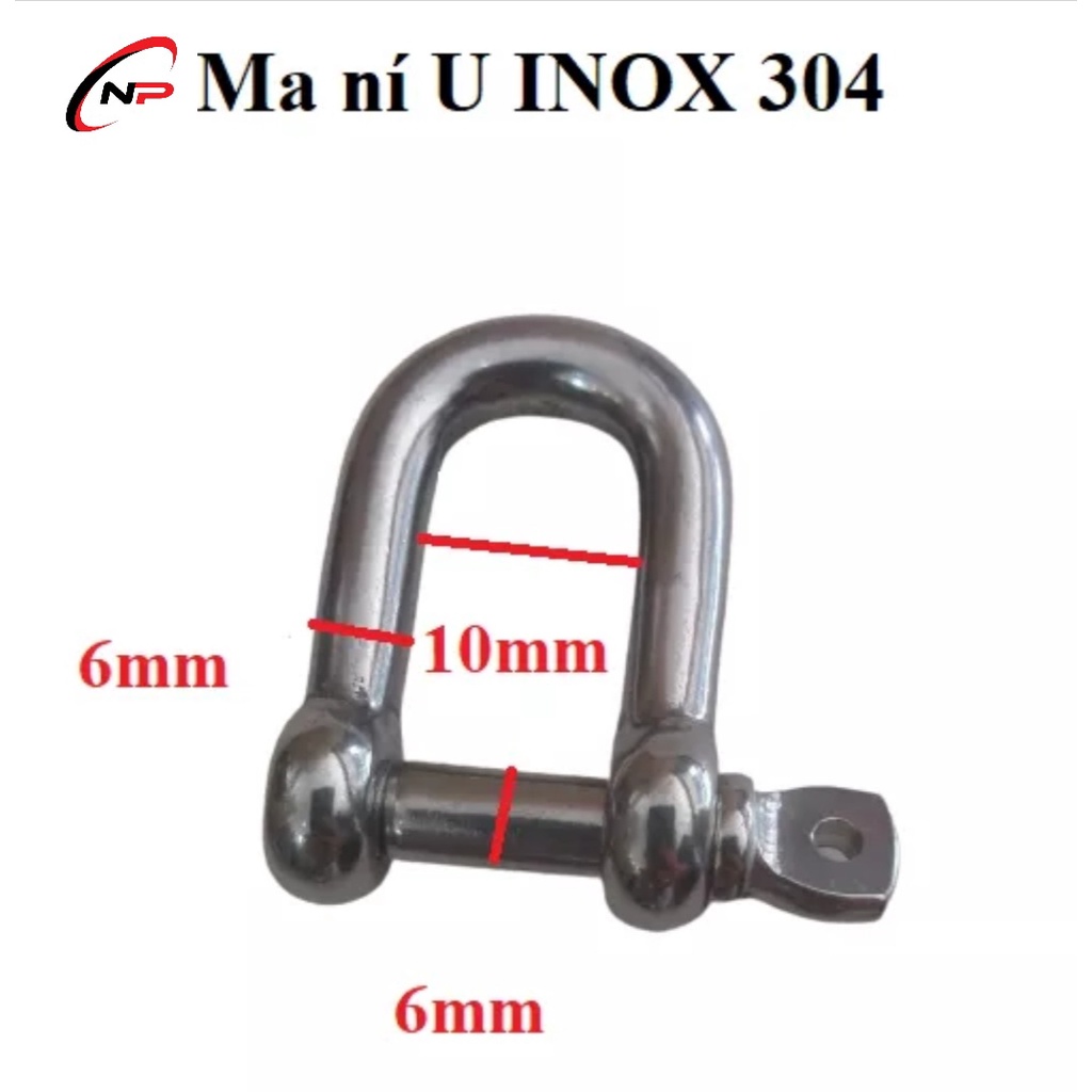 Maní U INOX 304 ,loại tốt.kimkhinhatphat