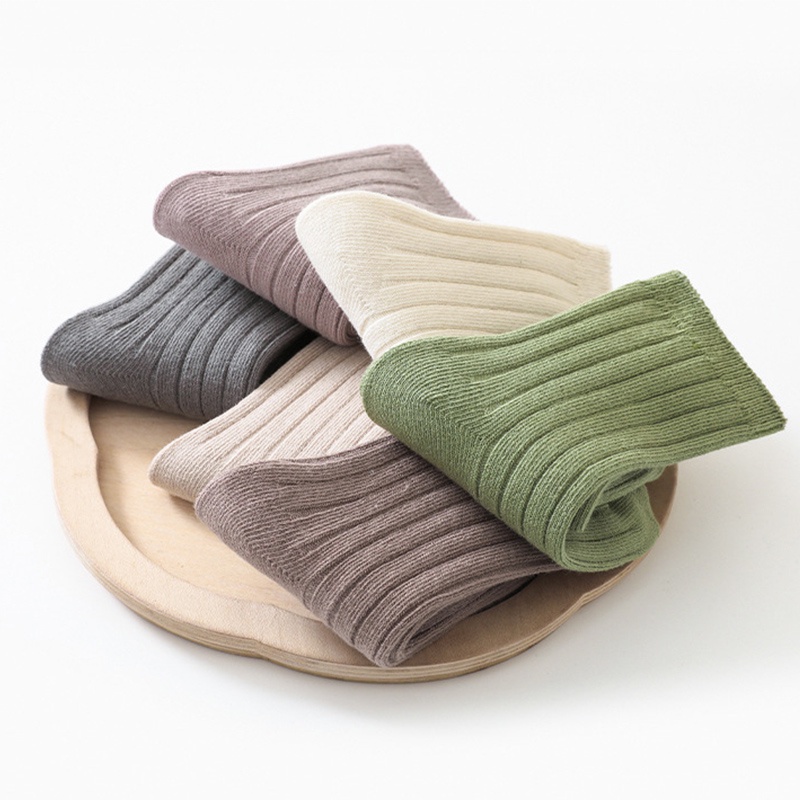 Vớ Cotton Mềm Mại Co Giãn Thoáng Khí Thoải Mái Nhiều Màu Sắc Cho Bé