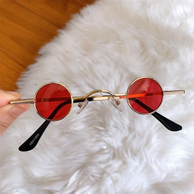 Kính râm retro cho nam và nữ mini gọng tròn D43