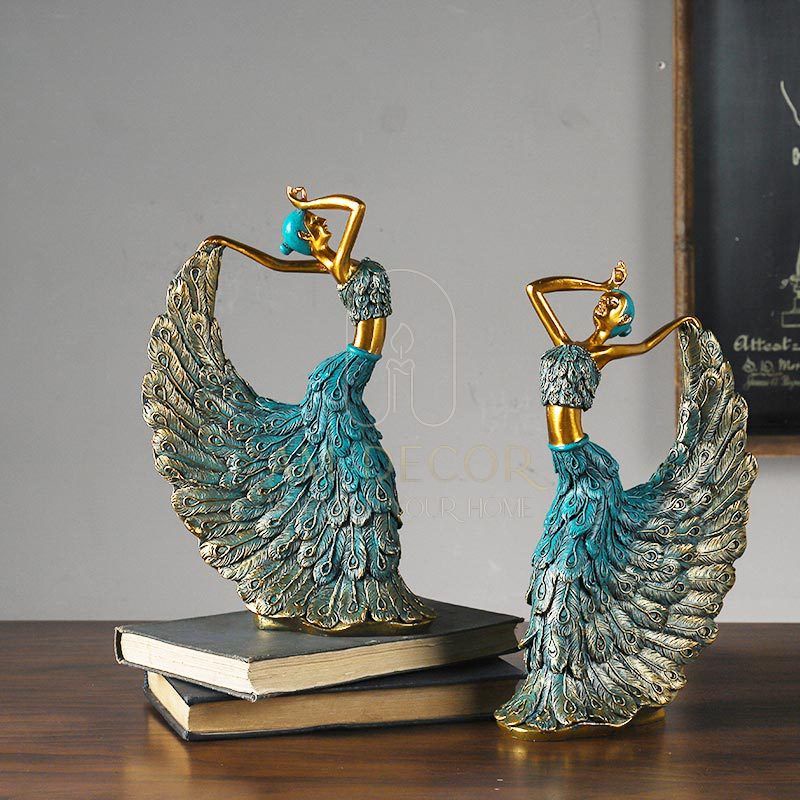 Tượng Vũ công, Cô gái nhảy múa decor trang trí phòng khách sang trọng - AM Decor