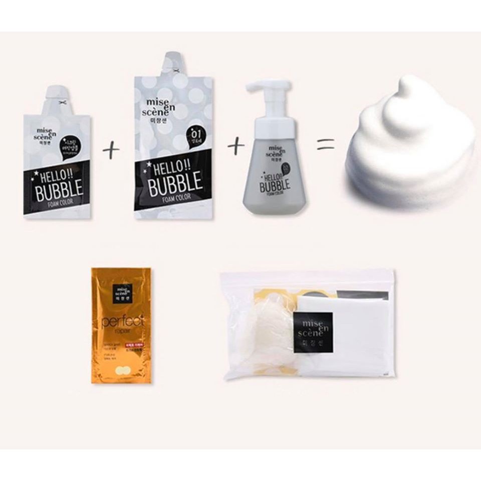 Gội nhuộm tóc dạng bọt Mise En Scene | BigBuy360 - bigbuy360.vn