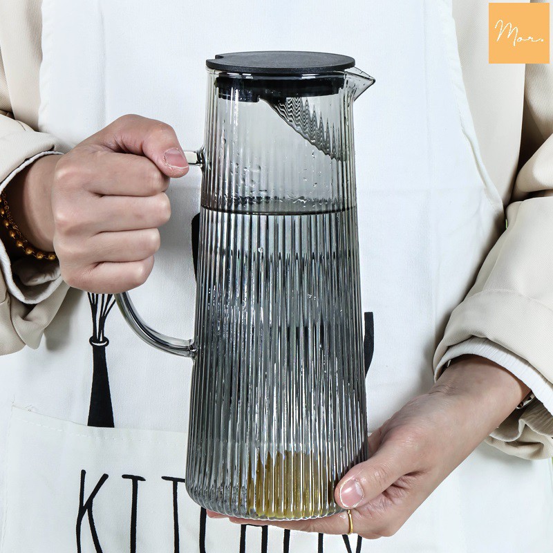 Bình nước thủy tinh chịu nhiệt - 1.3L