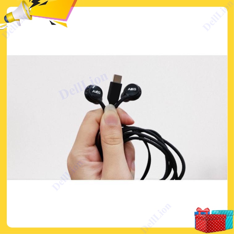 Tai Nghe SamSung Chân Dẹt Type-C Có Dây Chính Hãng Galaxy Note 10+  Âm Thanh Sống Động Màu Đen + 4 Núm Phụ