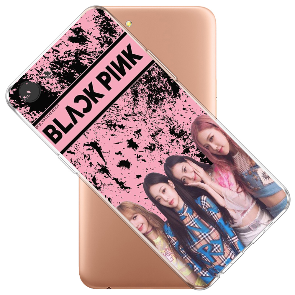 Ốp Điện Thoại Trong Suốt In Hình Blackpink Cho Realme 5 C3 A5 A9 2020 Reno 2z 2f F7 F9 F11 R9 F1 C15