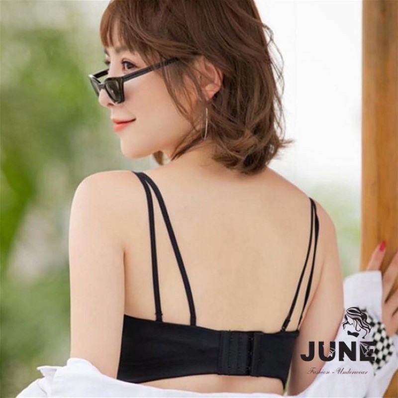 Áo quây ren không dây lót su bàn tay nâng đẩy ngực chống tụt(MS07)