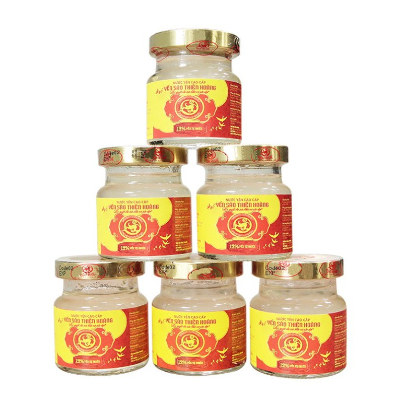 [Mã 77FMCGSALE1 giảm 10% đơn 250K] Nước Yến Nguyên Chất Thiên Hoàng 12% (6 lọ x 70ml) | BigBuy360 - bigbuy360.vn