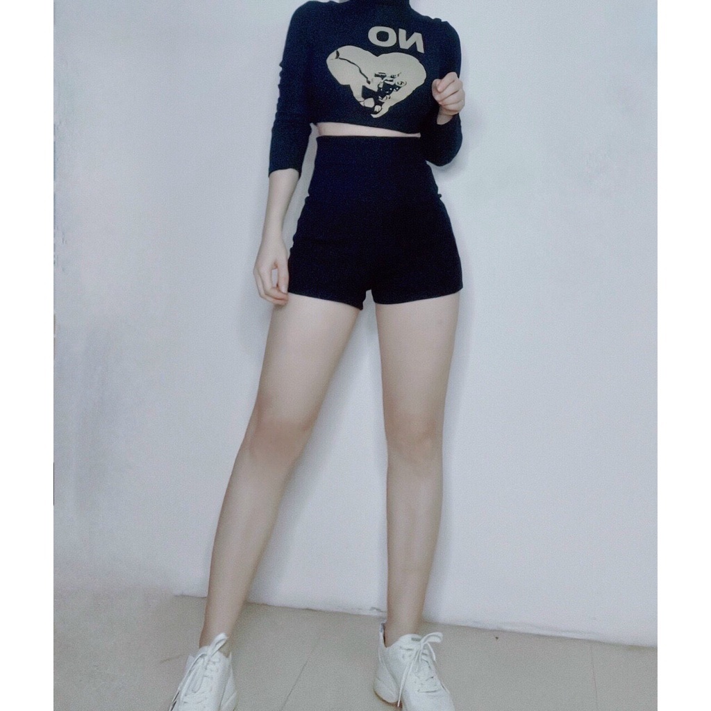 Quần Short Dance Lưng Cao-QN009 - Quần Đùi nữ Cạp Cao Nâng Mông, Short Diễn, Twerk Co Giãn 4 Chiều KANIMI