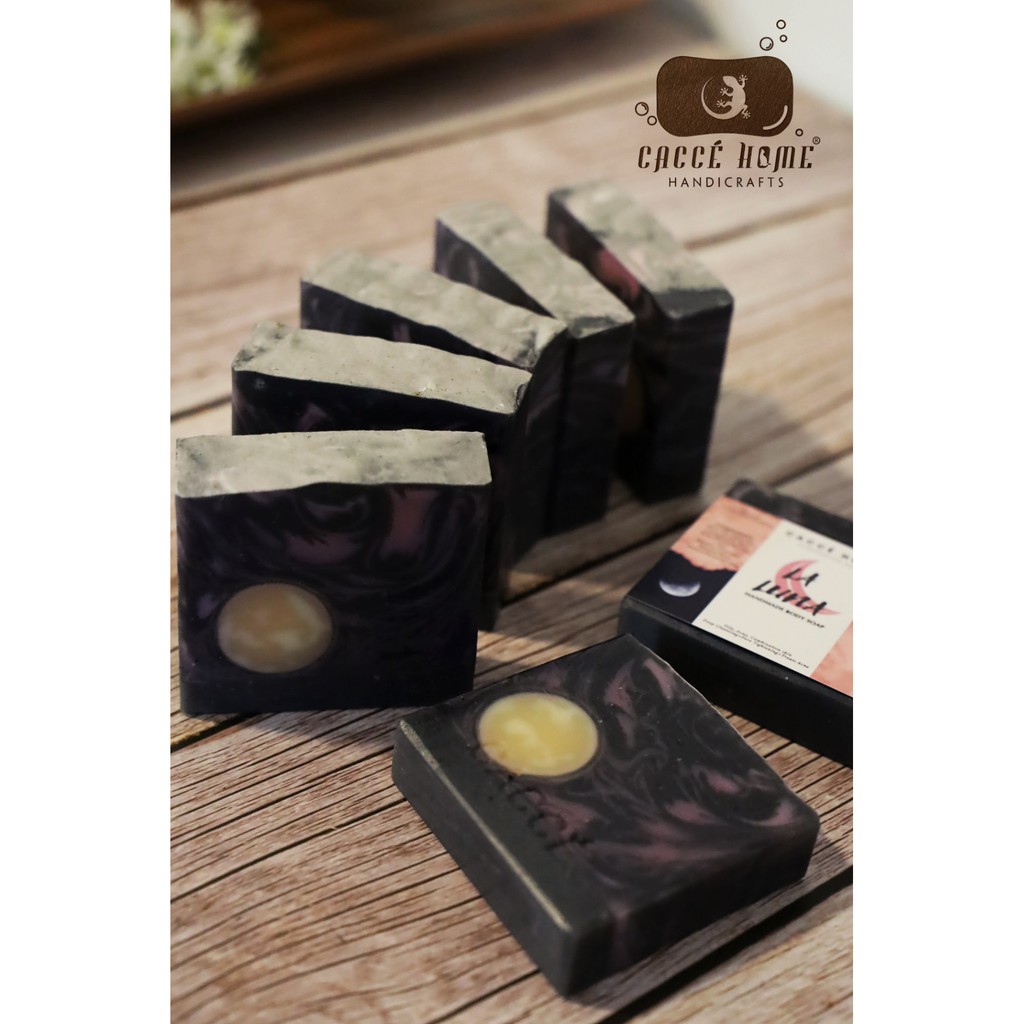 [HCM] Xà phòng da nhờn, mụn than tre hoạt tính La Luna Caccé Home (xà phòng thiên nhiên Handmade) | BigBuy360 - bigbuy360.vn