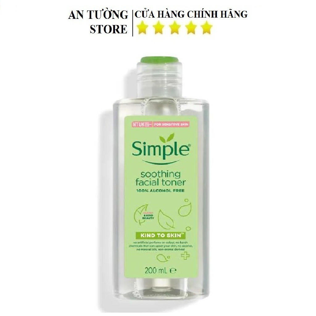 Nước Hoa Hồng Simple Kind To Skin Soothing Facial Toner