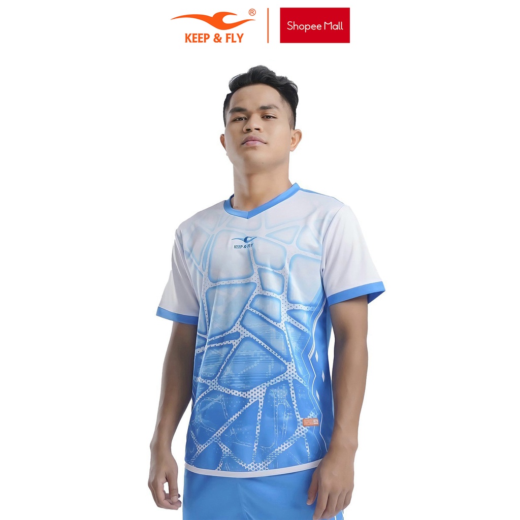 Bộ Áo Bóng Đá KEEP &amp; FLY PICCO Xanh Da Chất Vải K-Light Độc Quyền, Chống Tia UV, Thấm Hút Tuyệt Đối, Thoát Hơi Nhanh