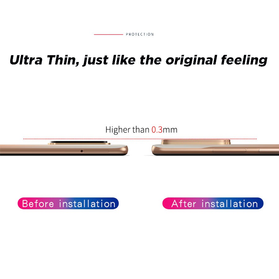 Viền Kim Loại Bảo Vệ Camera Sau Cho Xiaomi Mi 10T 11T 11 Lite Redmi Note 10 Pro 10s Poco F3 M3 X3