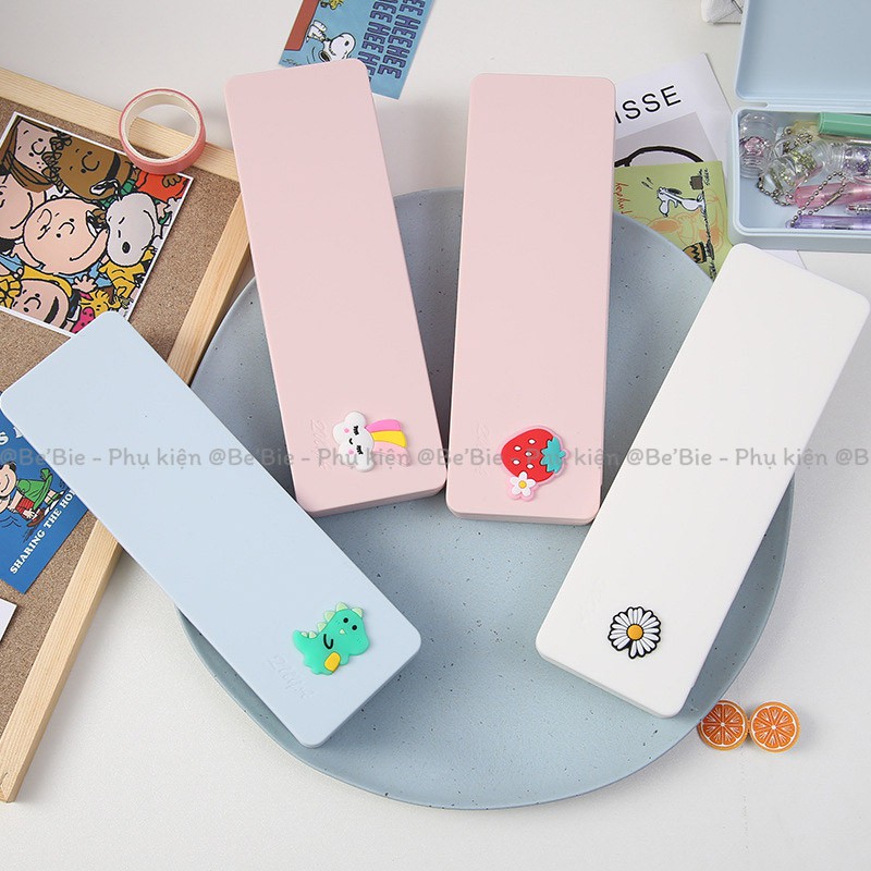 Hộp bút nhựa chữ nhật học sinh màu siêu cưng BeBie - BP186