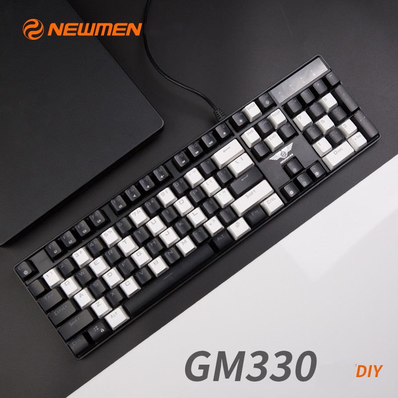 Bàn phím máy tính có dây gaming NEWMEN GM330 (DIY, Hotswap, Extra Keycap) - Hàng chính hãng