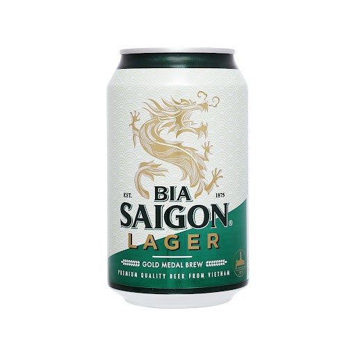 Lốc 6 Lon Bia Saigon Larger - Sài Gòn Trắng 330ml/Lon Date Luôn Mới