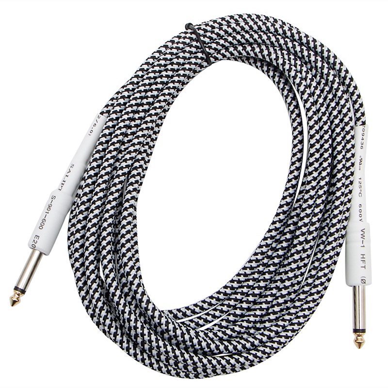 Cáp Chuyển Đổi Đầu Cắm Đơn 6.35mm 6-26FT Sang Cổng Cắm 6.35mm Cho Đàn Guitar Bass