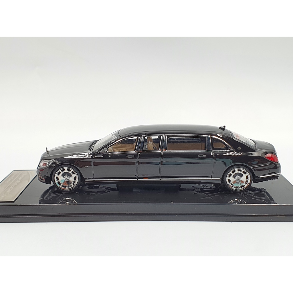 Xe Mô Hình Mercedes - Maybach S600 Pullman  1:64 Stance Hunters (Đen)