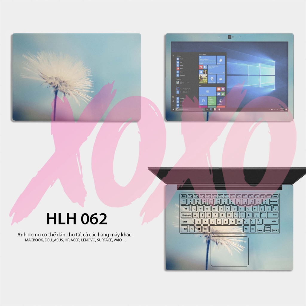 Miếng Dán Laptop Mẫu Bồ Công Anh - Decal Dán có cho Dell, Hp, Asus, Lenovo, Acer, MSI, Surface,Vaio, Macbook