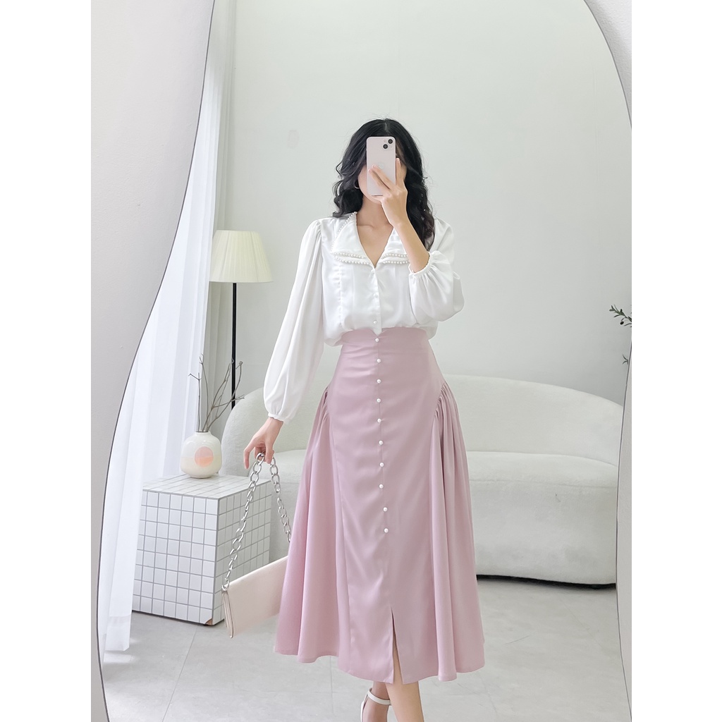 TIELA Áo sơ mi nút ngọc - Pearl Shirt
