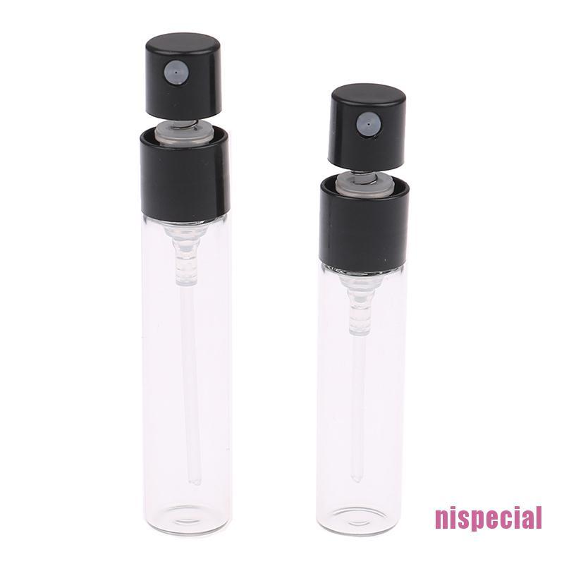 (Hàng Mới Về) Set 5 Lọ Thủy Tinh Rỗng 2ml / 2.5ml Dùng Chiết Nước Hoa Khi Đi Du Lịch