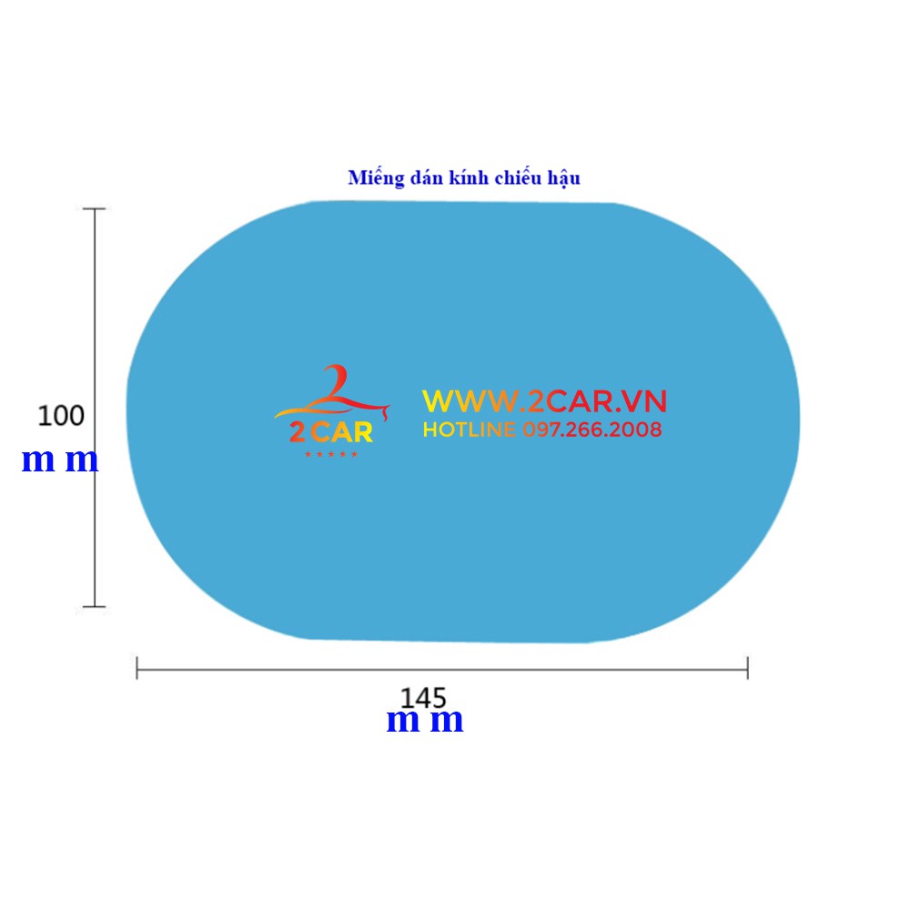 Bộ 4 miếng dán chống bám nước gương xe, cửa kính xe ô tô, Miếng Oval + Vuông