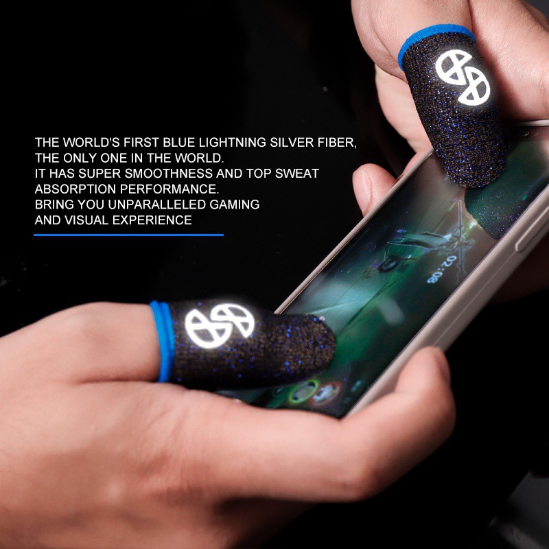 Vỏ bọc bảo vệ ngón tay chơi game in logo phát sáng độc đáo