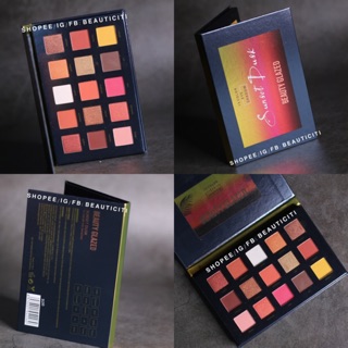 BẢNG PHẤN MẮT NHŨ LÌ BEAUTY GLAZED SUNSET DUSK 15 Ô 3 TONE DUPE