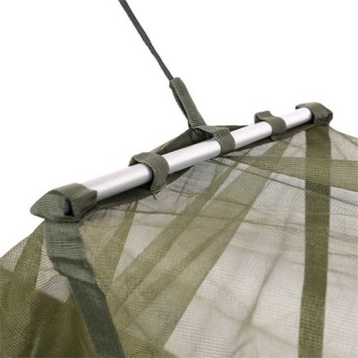 Võng Dù 3 Lớp Có Mùng Rằn Ri Đa Chức Năng Cao Cấp Nhập Khẩu Từ THÁI LAN : Không Dây & KÈM 5m Dây Dù Loại 1 - 2m2 & 2m5