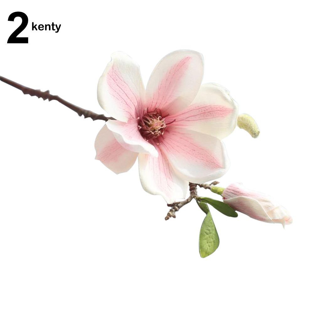 KT★1 Pc Artificial Magnolia Fake Flower Bud Bridal Wedding Home Cafe Store Decor