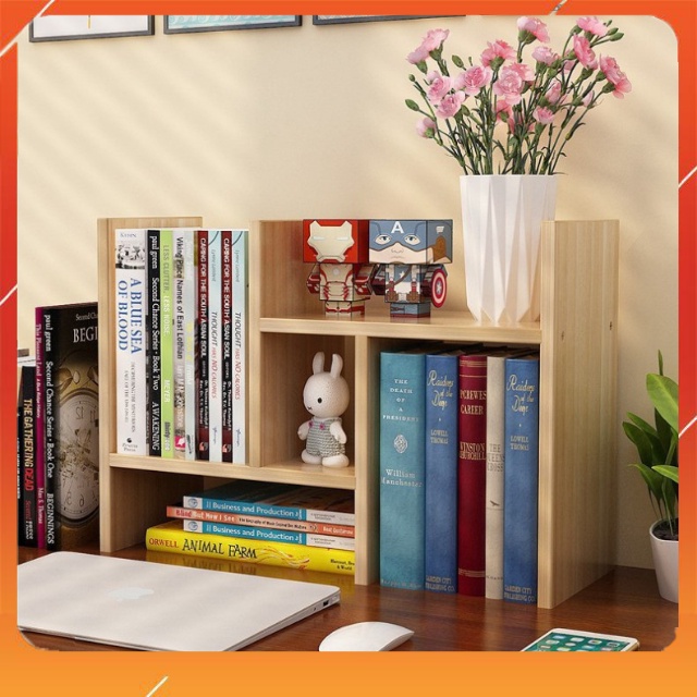 Kệ Để Bàn Nhiều Ngăn Giá Sách Đựng Đồ Bằng Gỗ Cao Cấp Tủ Tự Lắp Ráp 9617 Gia dụng-store