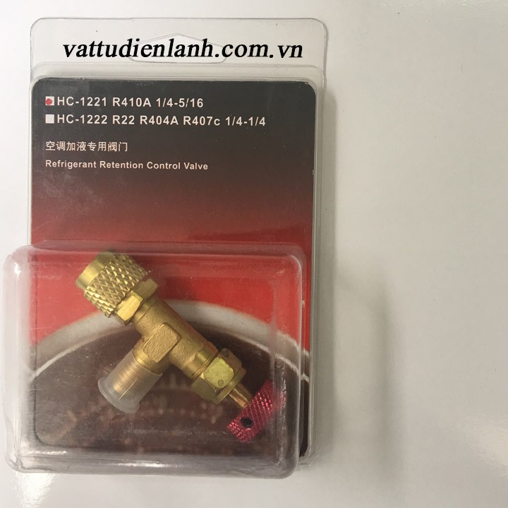 Van khoá gas chống bỏng HONGSEN HS-1221 HS-1222 gas R410A R22 R404A R407c TD