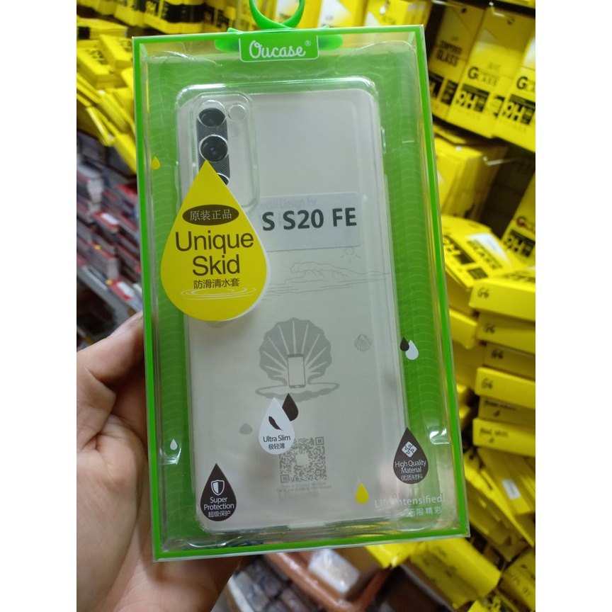 Ốp lưng dẻo Ou Case Samsung S20 FE trong suốt, khoét bảo vệ Camera
