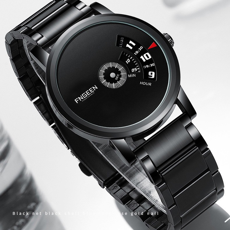 Đồng hồ nam FNGEEN F023F Mặt tròn thiết kế đẹp mắt, sáng bóng dành cho phái mạnh tự tin, mạng mẽ và thời trang Dây thép