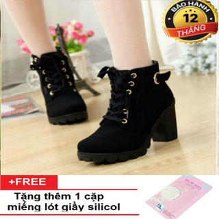 GIÀY BOOTS  THỜI TRANG CAO CẤP + TẶNG KÈM CẶP LÓT GIÀY SILICON (HÀNG NHẬP)
