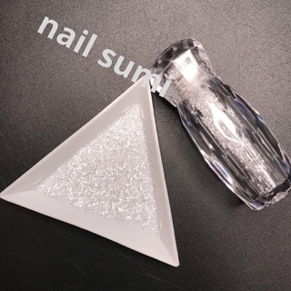 Đá rắc móng nail màu trắng