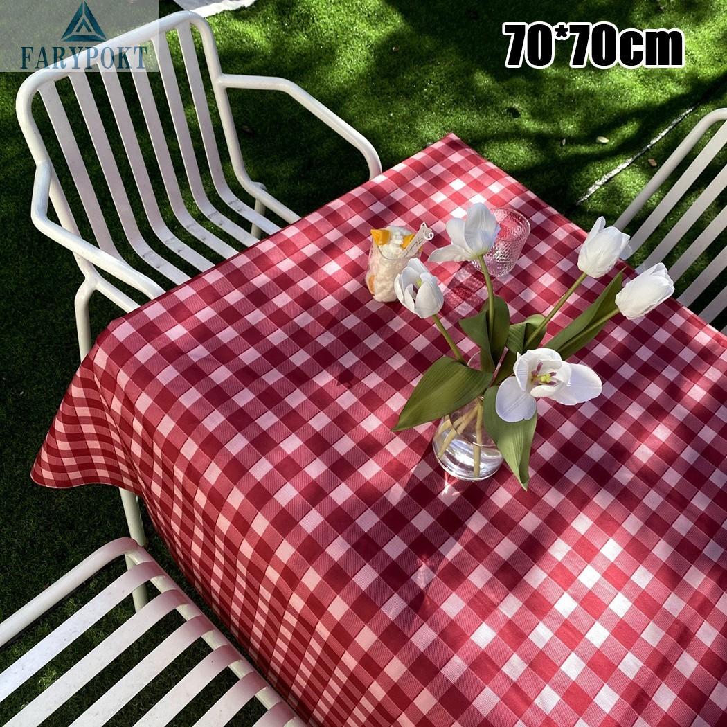 Table Cloth Blogger Photography Tablecloth Plaid Desk Background Cloth  Decor