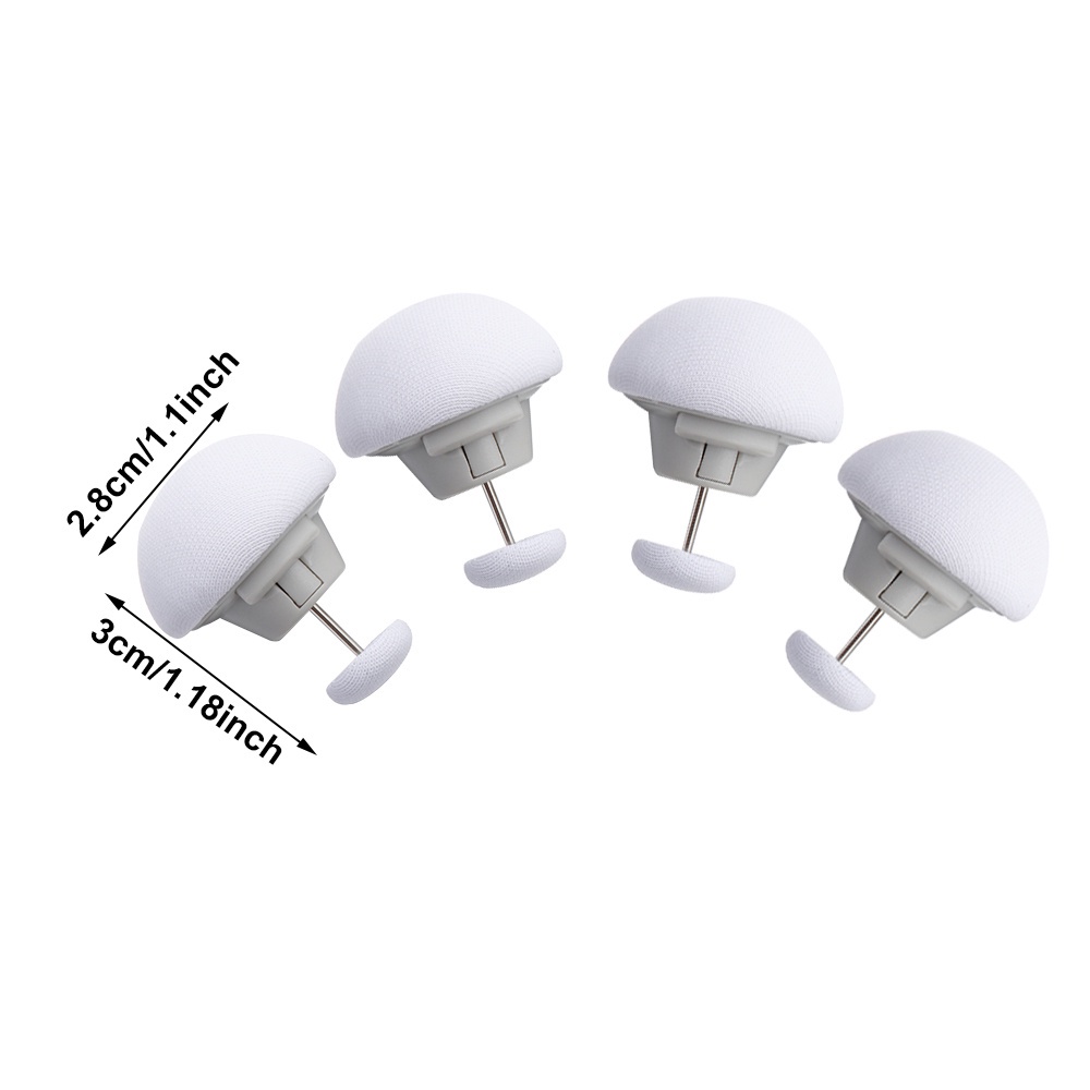 Set 4 Kẹp Cố Định Ga Trải Giường Chống Trượt Hình Nấm Nhiều Màu Sắc