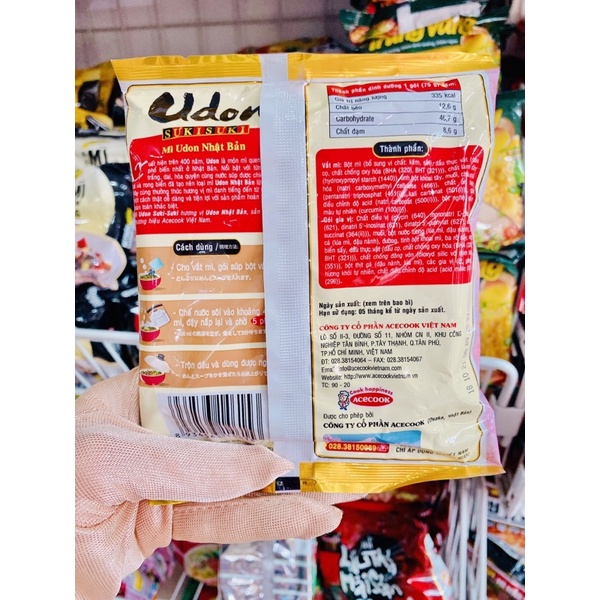 MÌ UDON SƯKISƯKI 75G