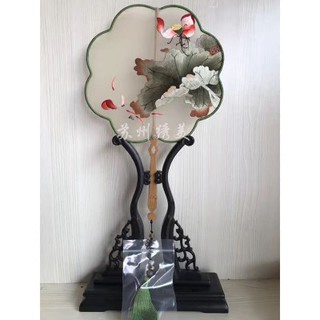 Giá quạt Quạt quạt cổ Trung Quốc thêu quạt Quạt Quạt quạt Quạt