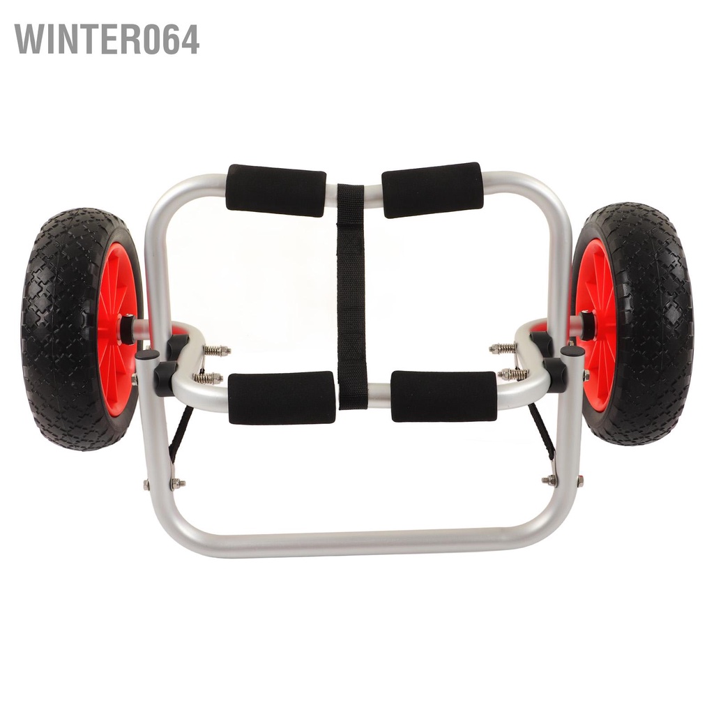 Xe đẩy Kayak Hàng không Đường kính 25cm Bánh xe PU có thể điều chỉnh gấp Phụ kiện chở hàng Thuyền Winter064