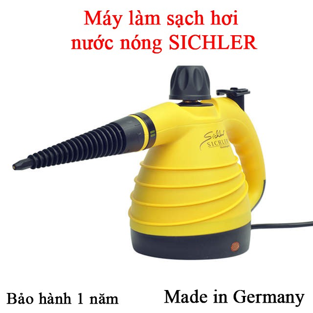 Máy làm sạch bằng hơi nước nóng SICHLER làm sạch sofa, rèm cửa, đồ chơi của bé, gương, bếp ga...(hàng xách tay từ Đức)