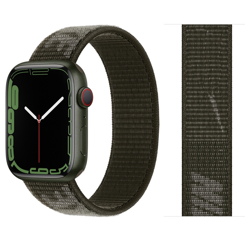 Dây đeo nylon cho đồng hồ thông minh apple watch 44mm 40mm 45mm 41mm 38mm 42mm 49mm iWatch serie 3 5 6 se 7 8