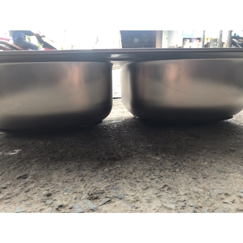 Chậu rửa chén inox 2 hộc cao cấp không rỉ, 2 hộc đều  | bồn rửa chén inox 2 hộc