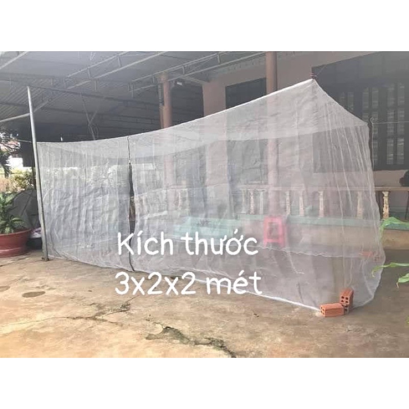 Mùng Nuôi Ruồi Lính Đen Kt 3x2x2m